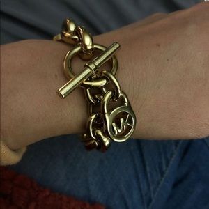 Gold Michael Kors Toggle Bracelet